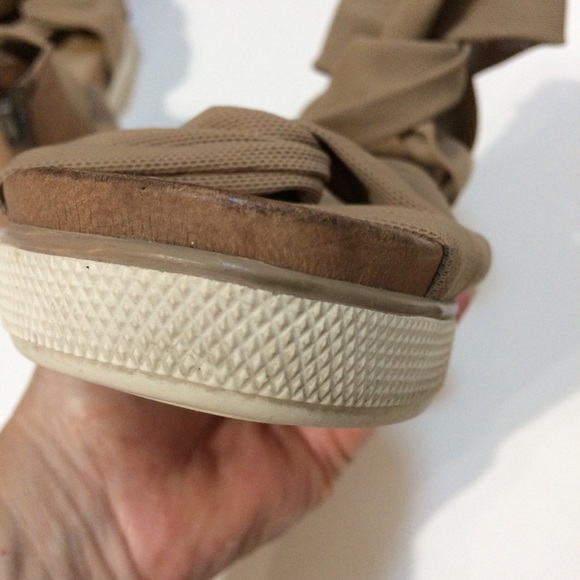 Eileen Fisher Zanya Mesh Knot Wedge Sandals - Picture 14 of 16